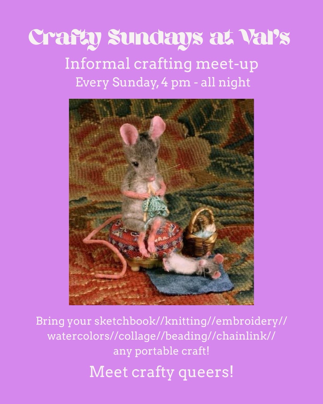 Crafty Sundays at Val's